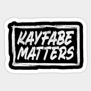 Kayfabe Matters Pro Wrestling Retro Sticker